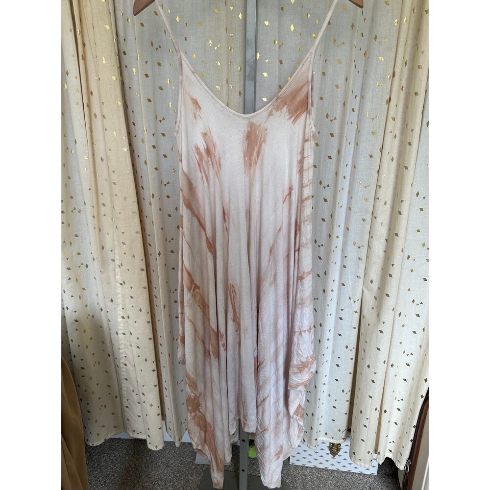 Unbranded Women's Bohemian Tie Dye Spaghetti Straps Slouchy Harem Jumpsuit S